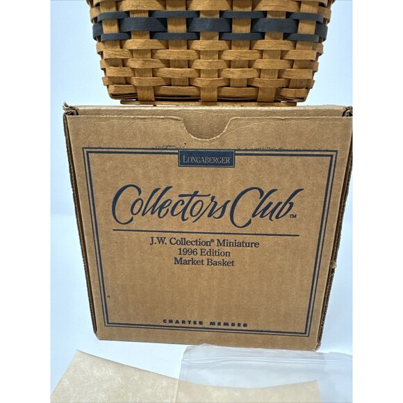 Longaberger CC 1996 JW Miniature Market Basket Combo MANY FAMILY SIGNATURES New - Picture 2 of 15